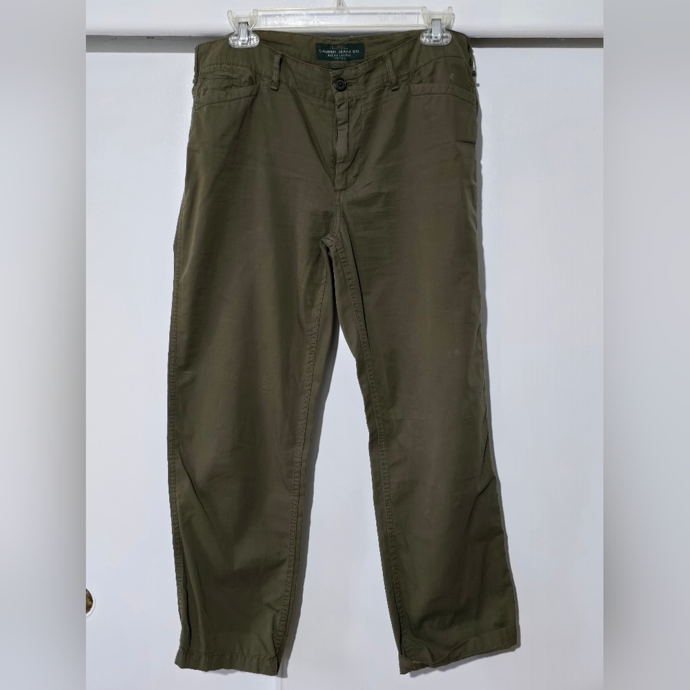 Women's Olive Green Casual Pants